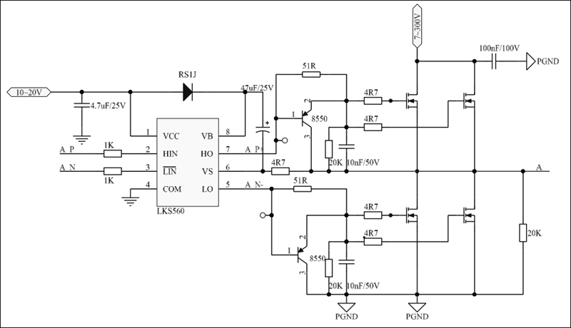 LKS560大电流负载应用电路图