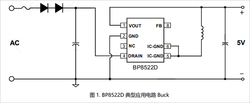 BP8522D芯片典型BUCK电路